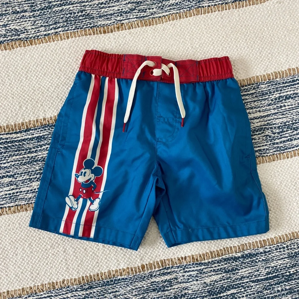 JK Disney Mickey Mouse Swim Trunks Board Shorts XS *NWOT